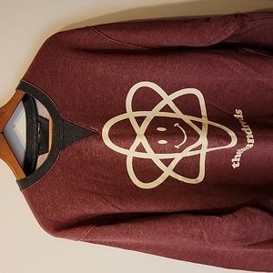 the hundreds Large Maroon W Gray Heavy Duty Sweatshirt Perfect Condition